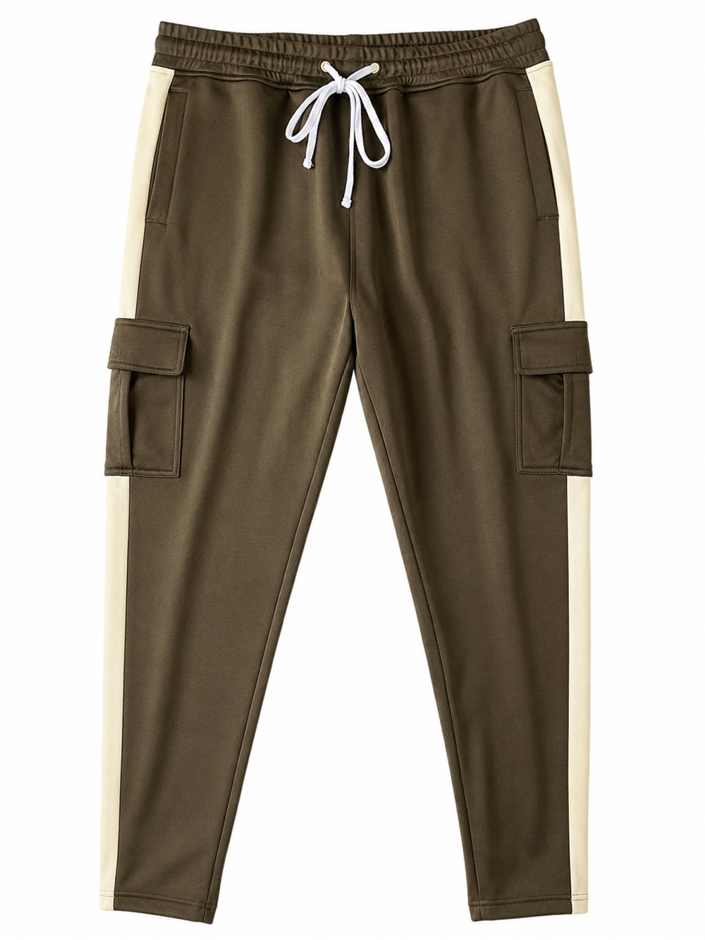 Rebel Minds Men’s Size Large Olive And Cream Cargo Jogger Pants